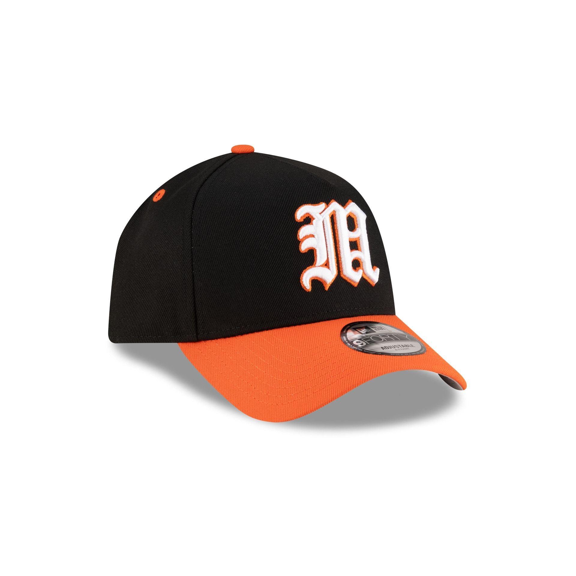 New Era x adidas Miami Hurricanes Black 9FORTY A-Frame Snapback Hat Male Product Image