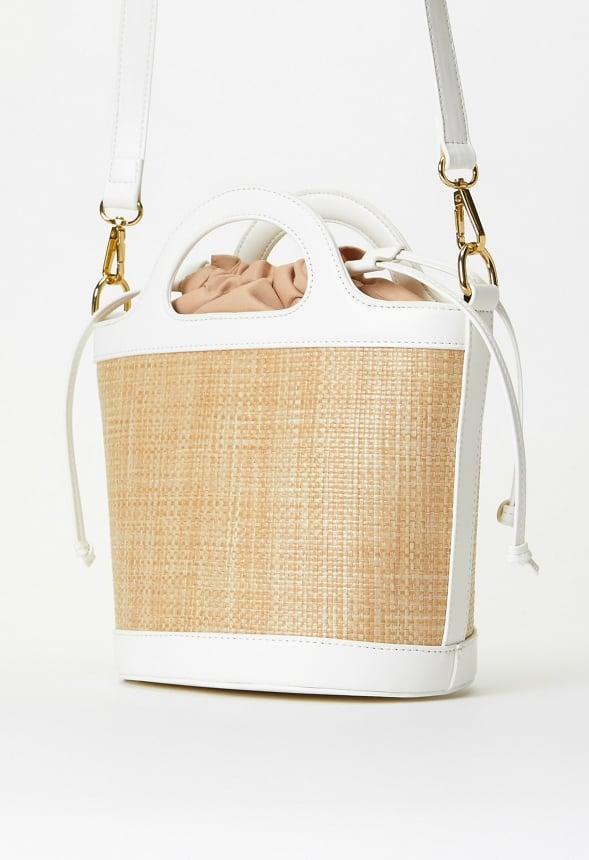 Raffia Bucket Bag With Handle Product Image