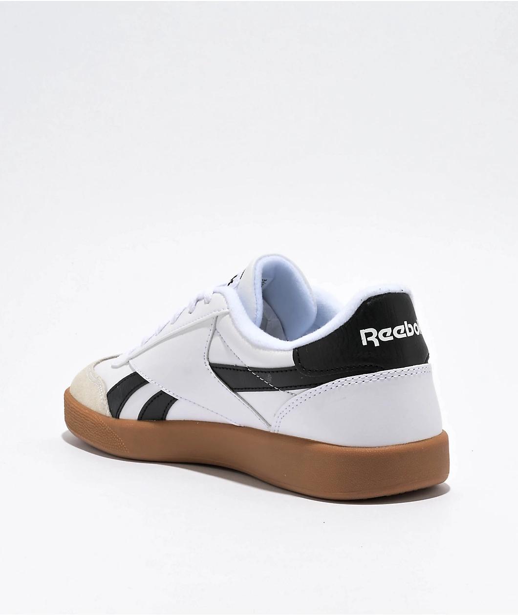 Reebok Smash Edge White, Black & Gum Shoes Product Image