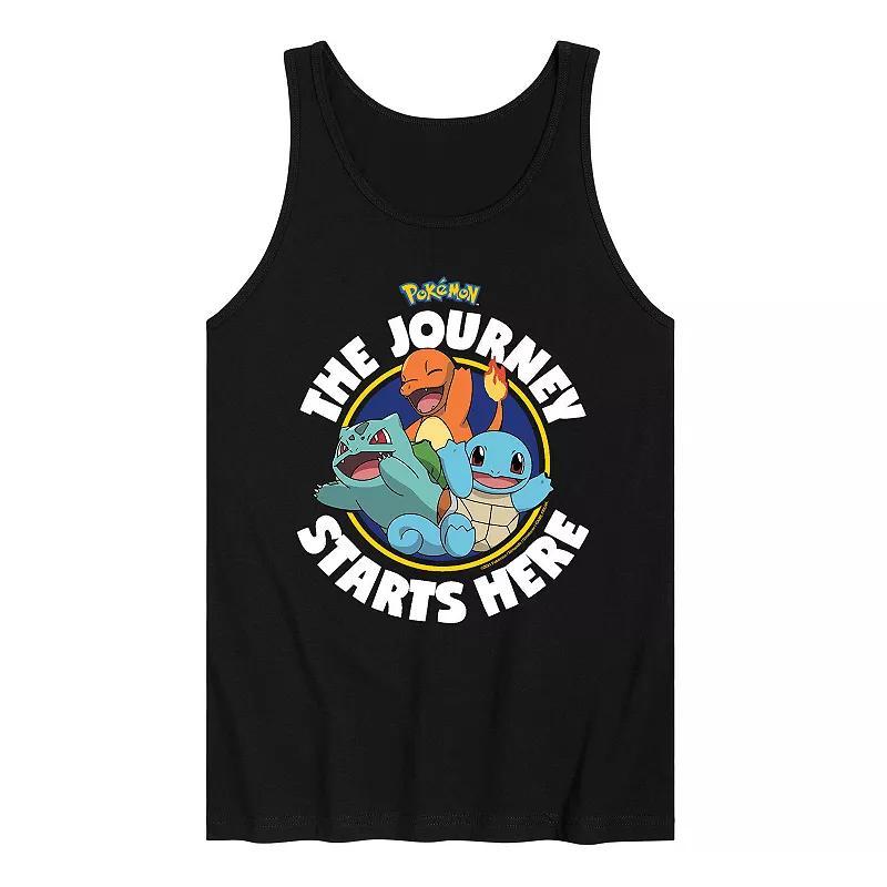 Men's Pokemon Lets Get Started Tank Top, Size: XXL, Black Product Image