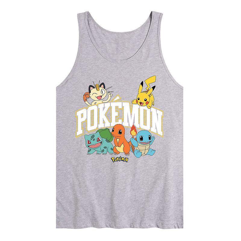 Men's Pokemon Athletic Tank Top, Size: Small, Gray Product Image