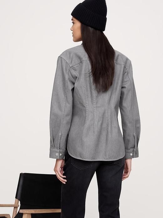 Tailored Denim Overshirt Product Image