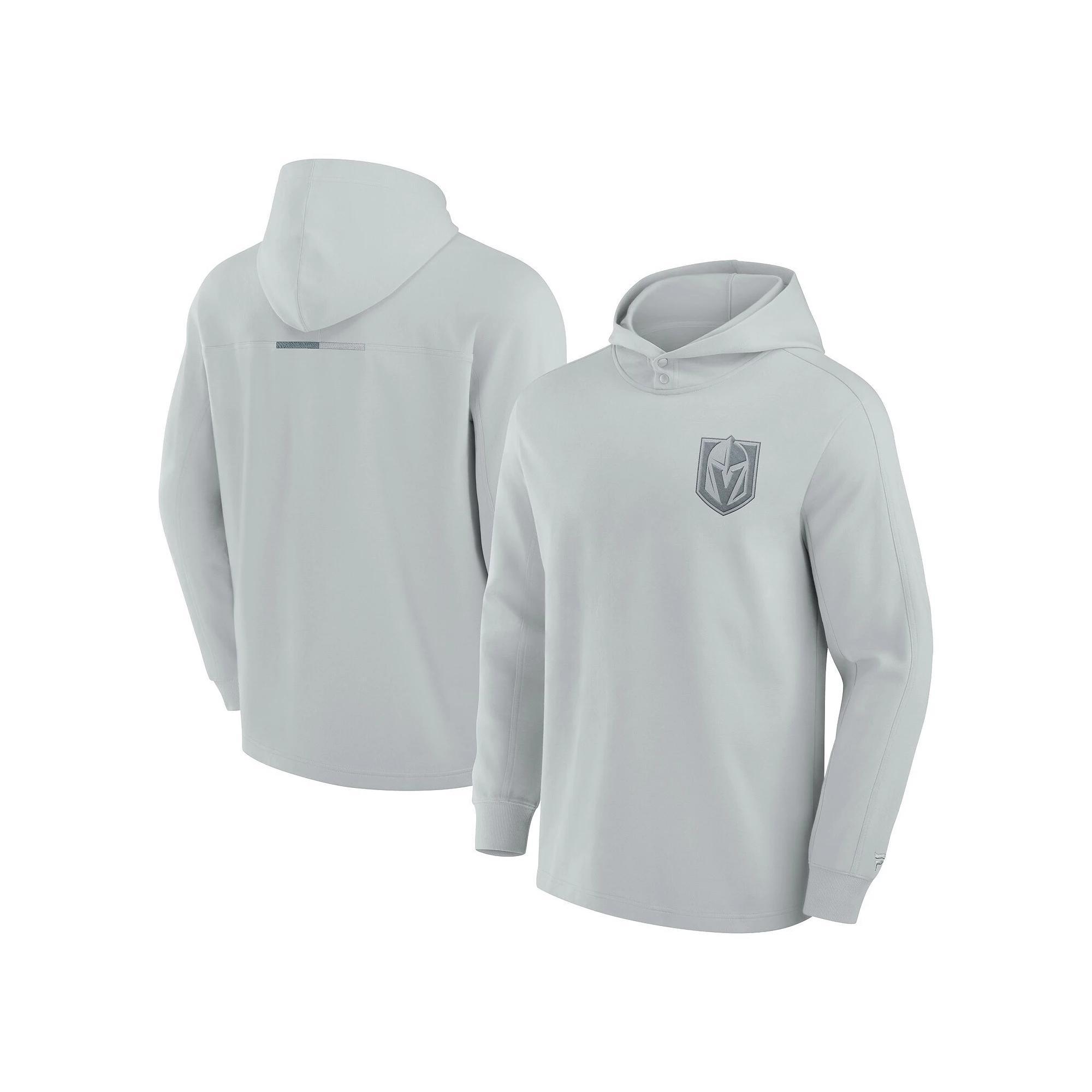 Men's Fanatics Signature Gray Pittsburgh Penguins Elements Lightweight Tri-Blend Fleece Hoodie, Adult Unisex,  Product Image