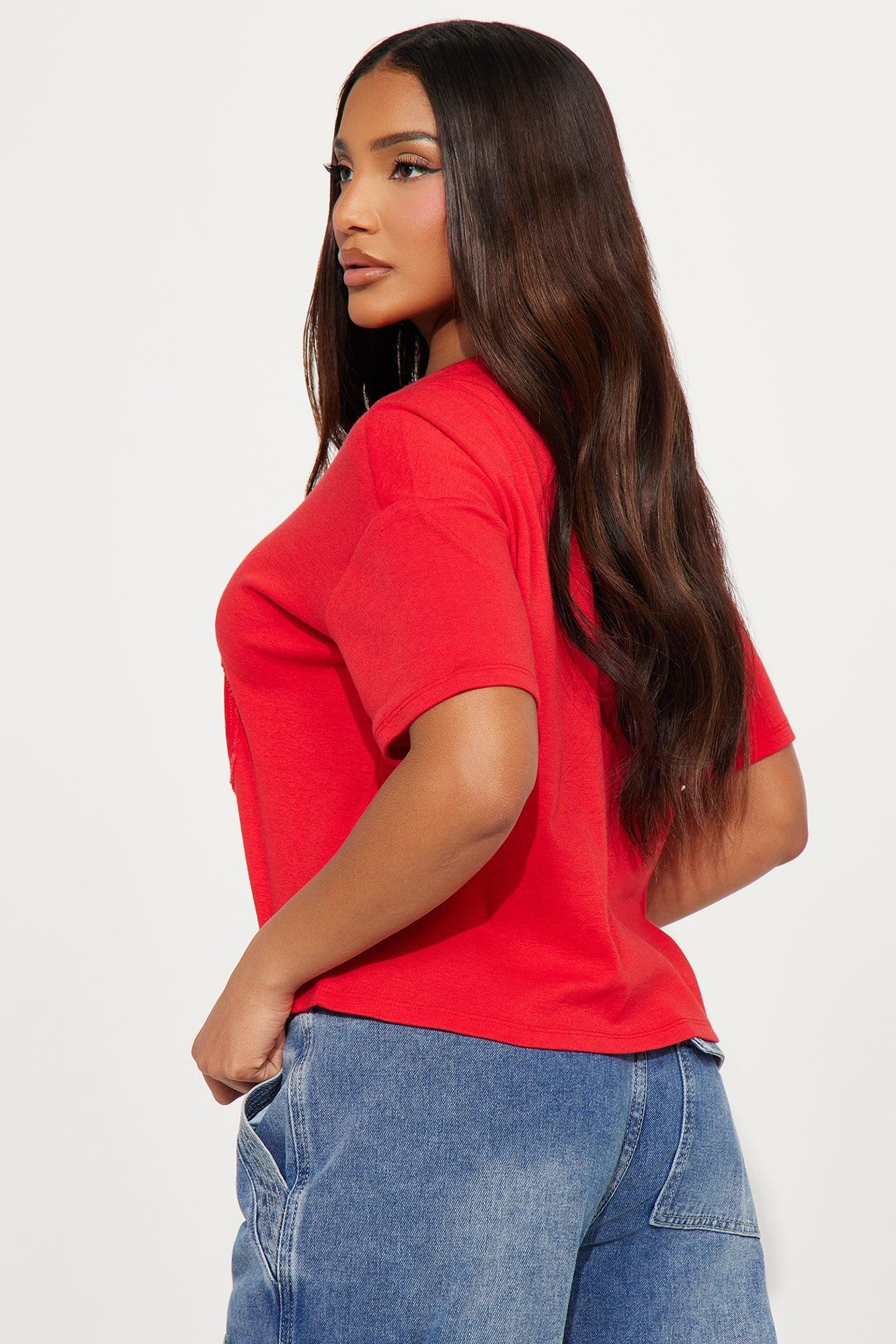 Cherry Moment Oversized Tee - Red Product Image