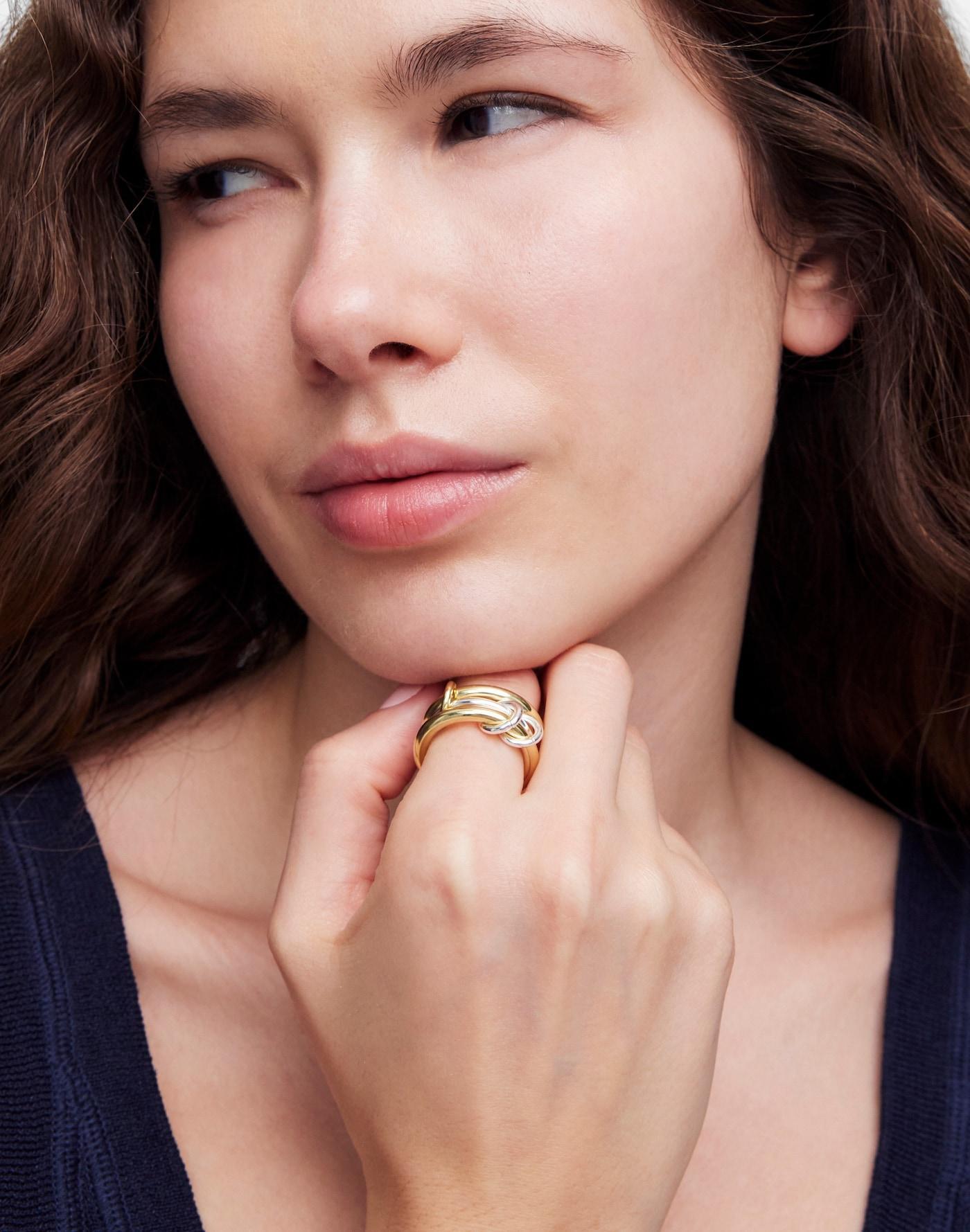 Two-Toned Linked Ring Product Image