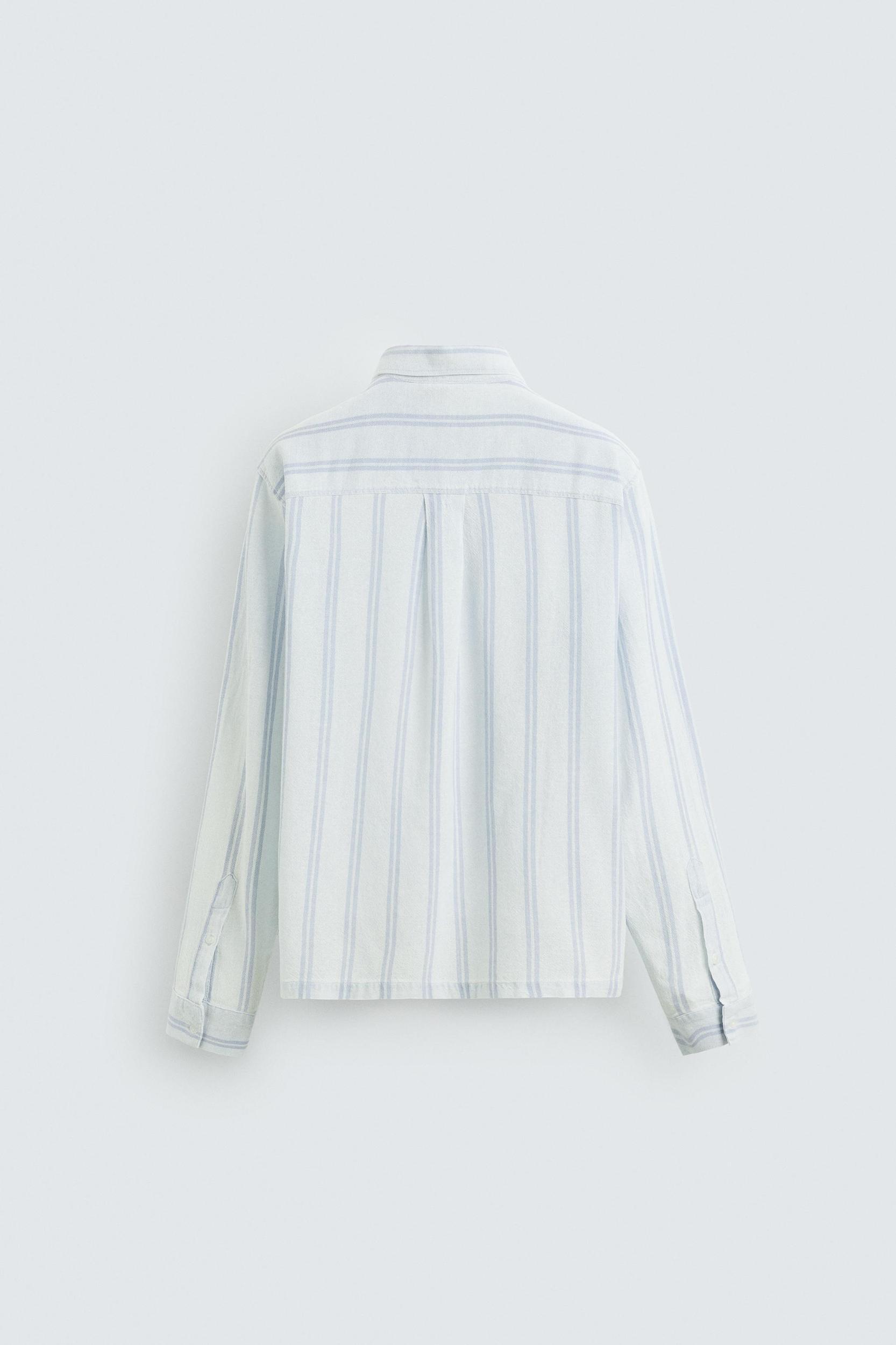 TEXTURED STRIPED SHIRT Product Image