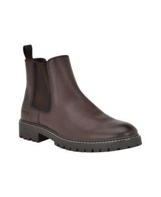 Calvin Klein Mens Letrel Almond Toe Lug Sole Booties Product Image