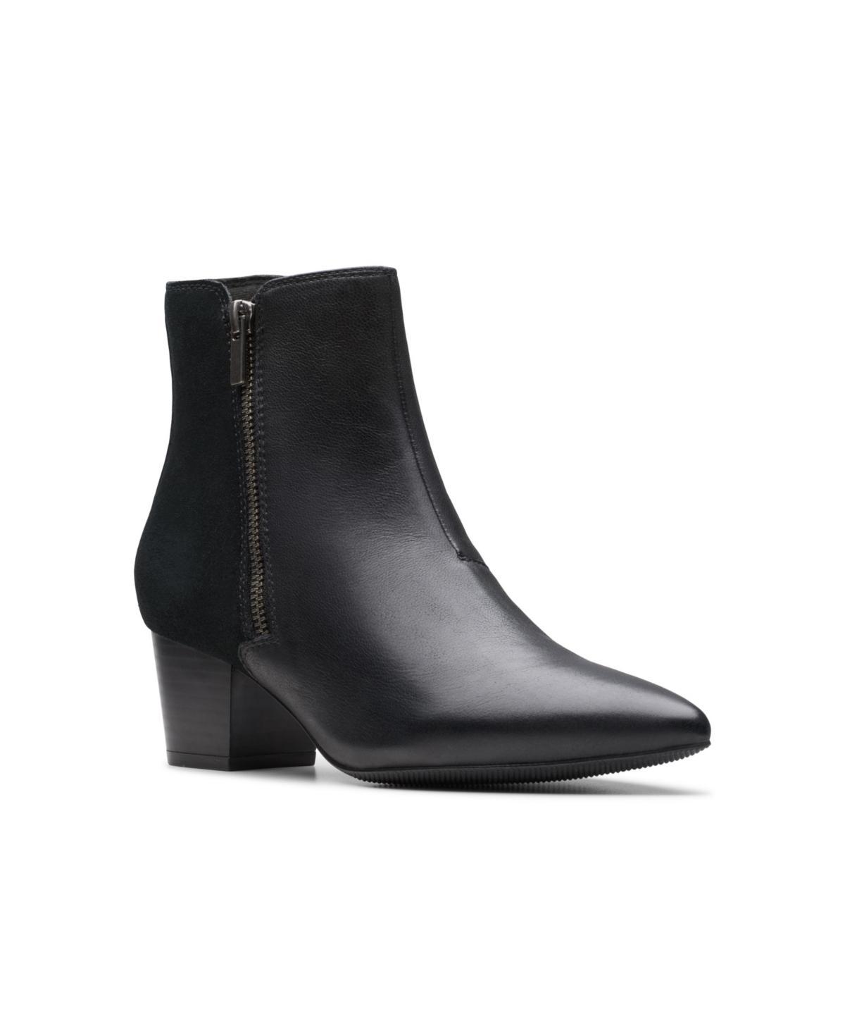 Clarks Ellanie Vibe Womens Leather Ankle Boots Product Image