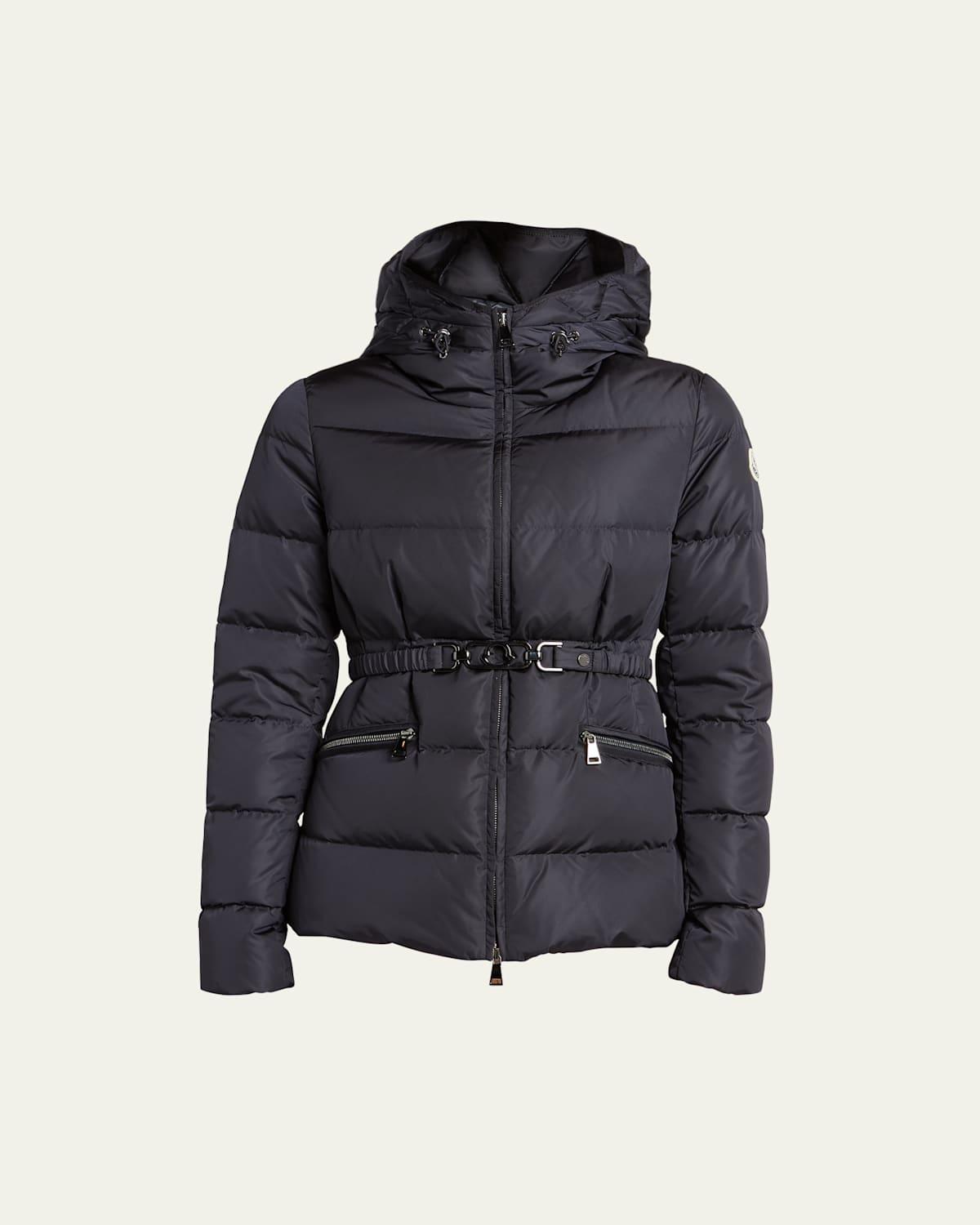 Avoce Hooded Puffer Jacket with Elastic Belt Product Image