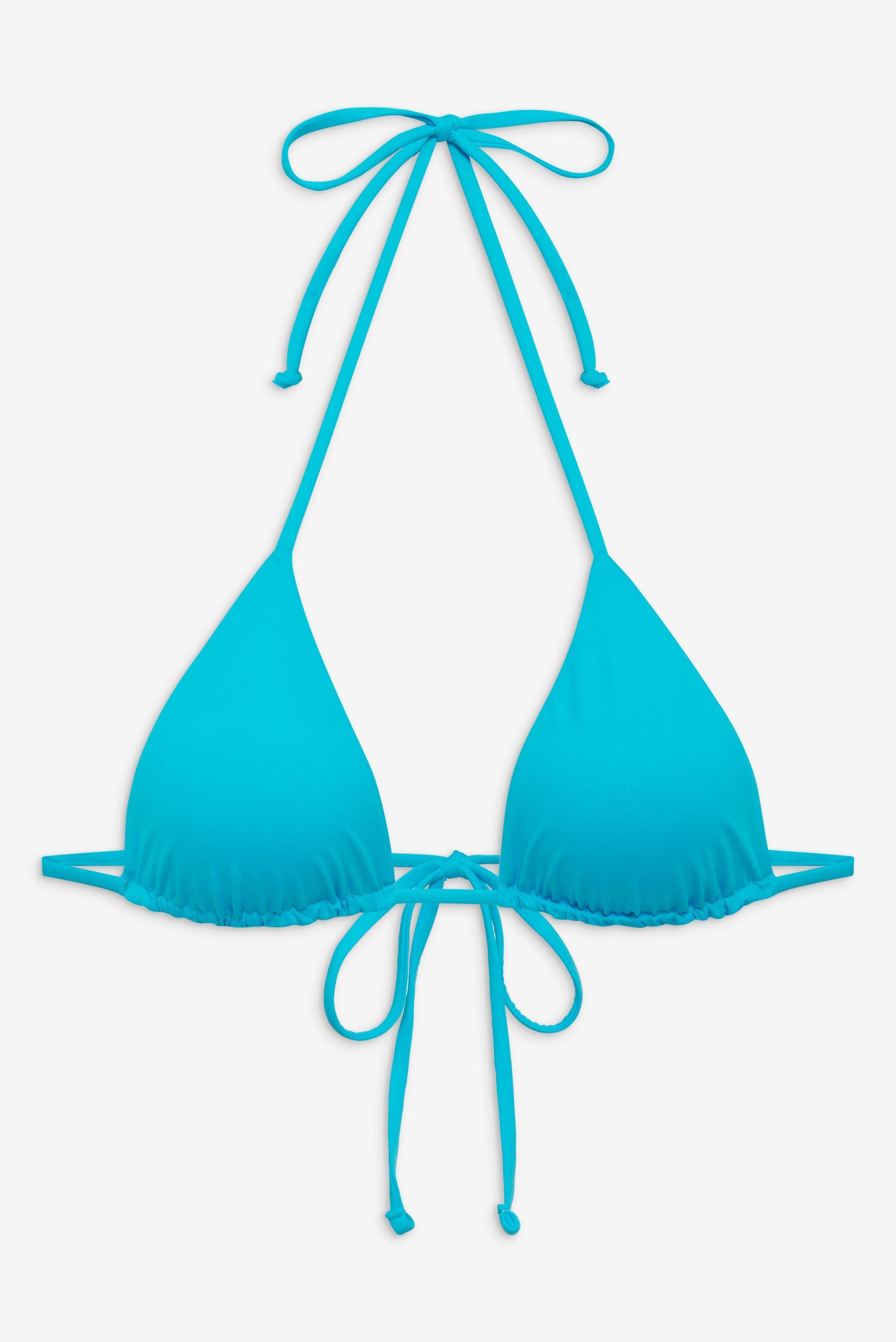 Nick String Triangle Bikini Top - Morning Blue Product Image