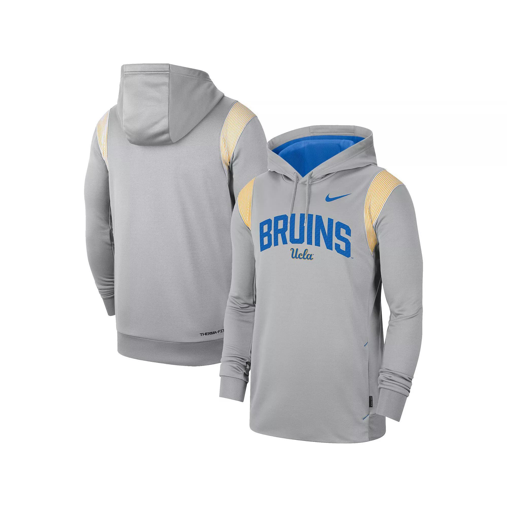 Men's Nike Gray UCLA Bruins 2022 Game Day Sideline Performance Pullover Hoodie, Size: Large, Grey Product Image