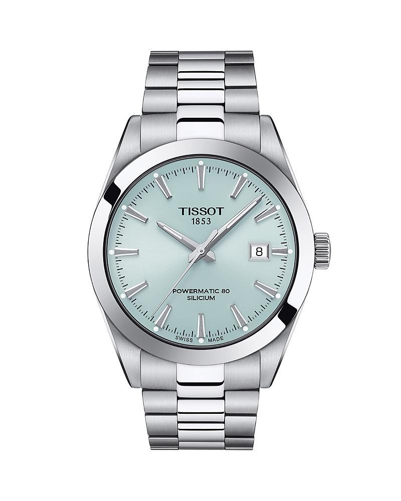 Tissot Mens Gentleman Powermatic 80 Automatic Stainless Steel Bracelet Watch Product Image