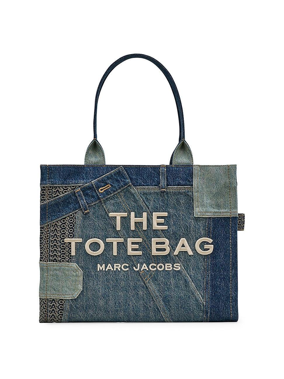 Womens The Deconstructed Denim Large Tote Bag Product Image