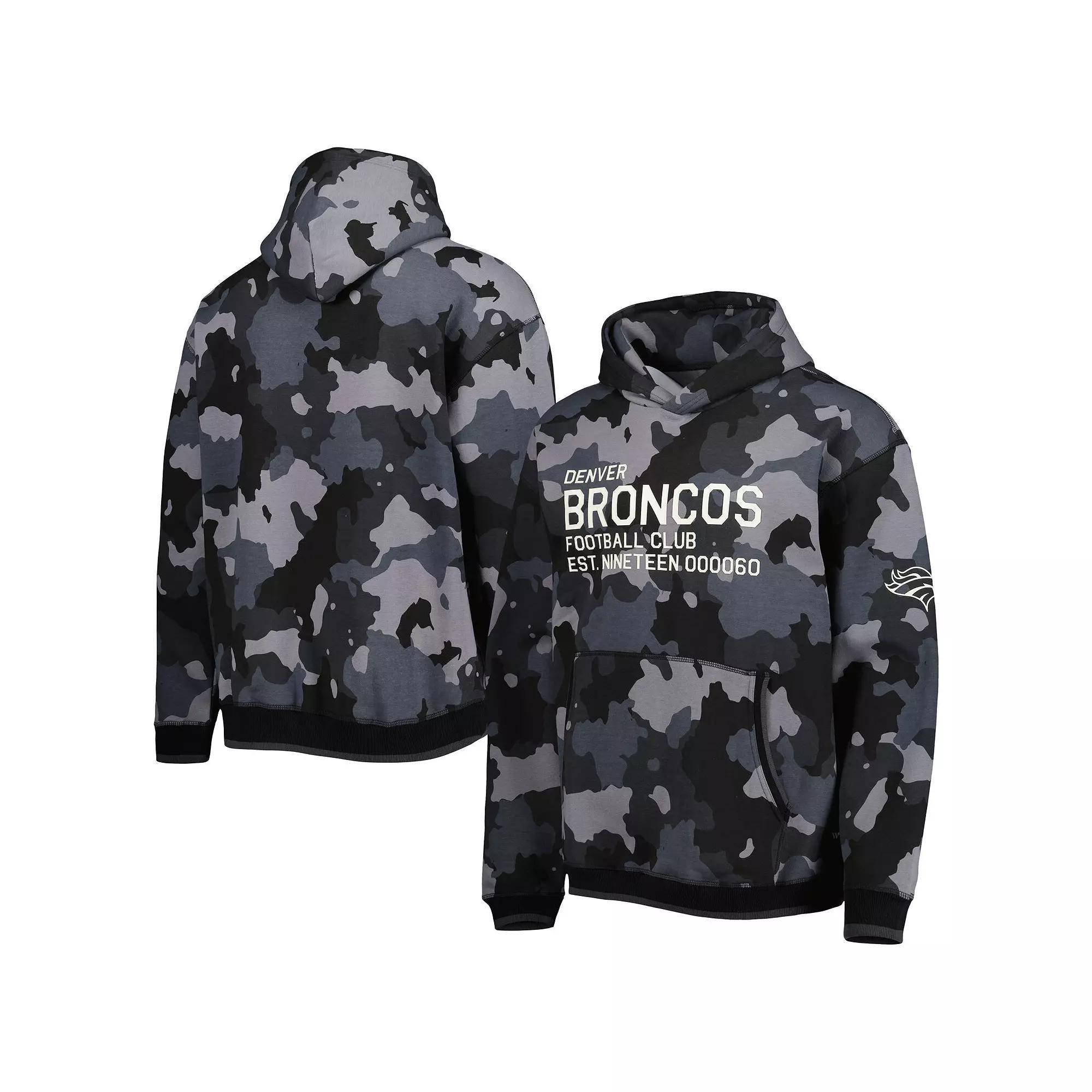 Men's The Wild Collective Black Denver Broncos Camo Pullover Hoodie,  Product Image