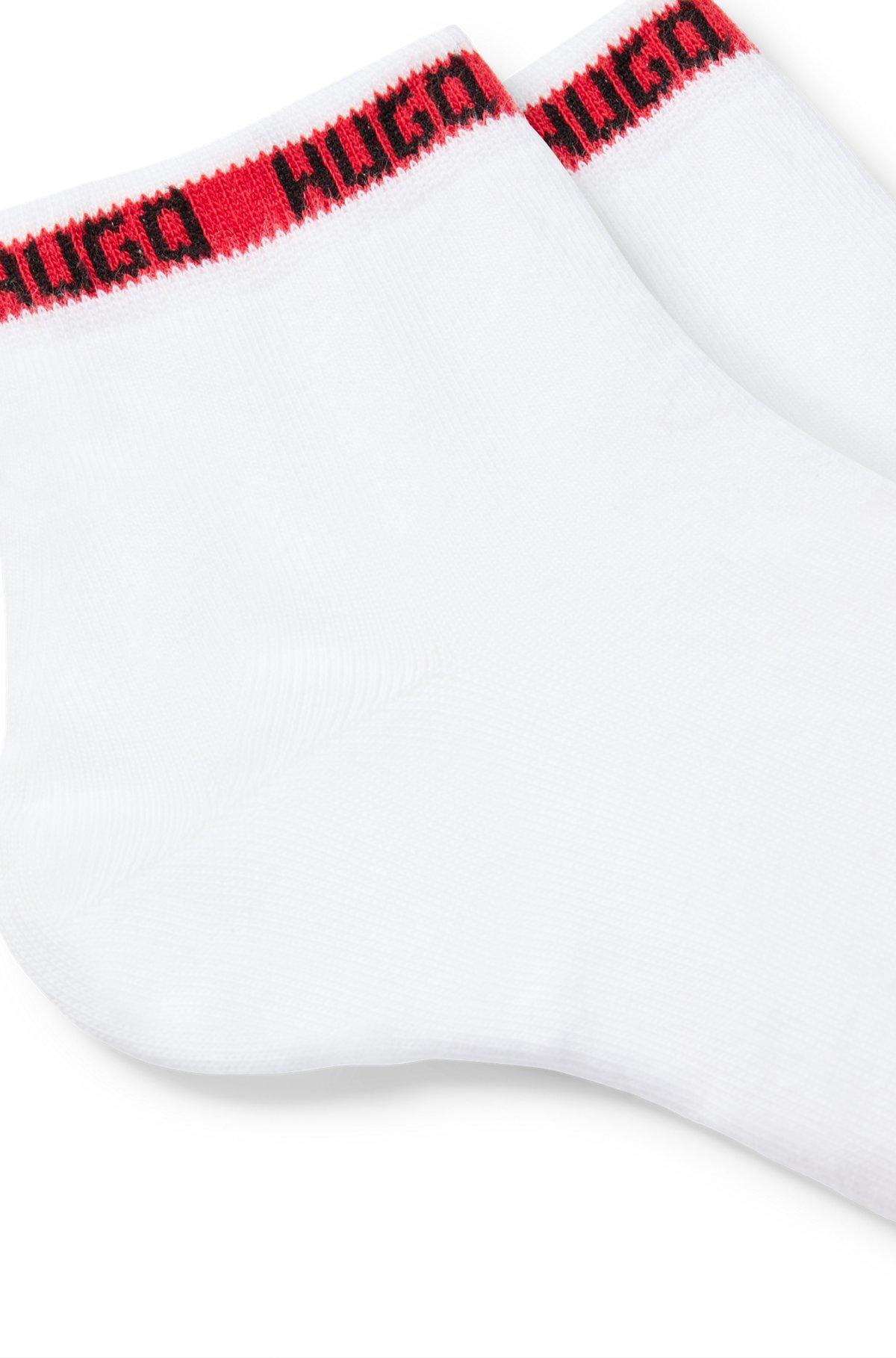 Two-pack of short-length socks with logo tape Product Image