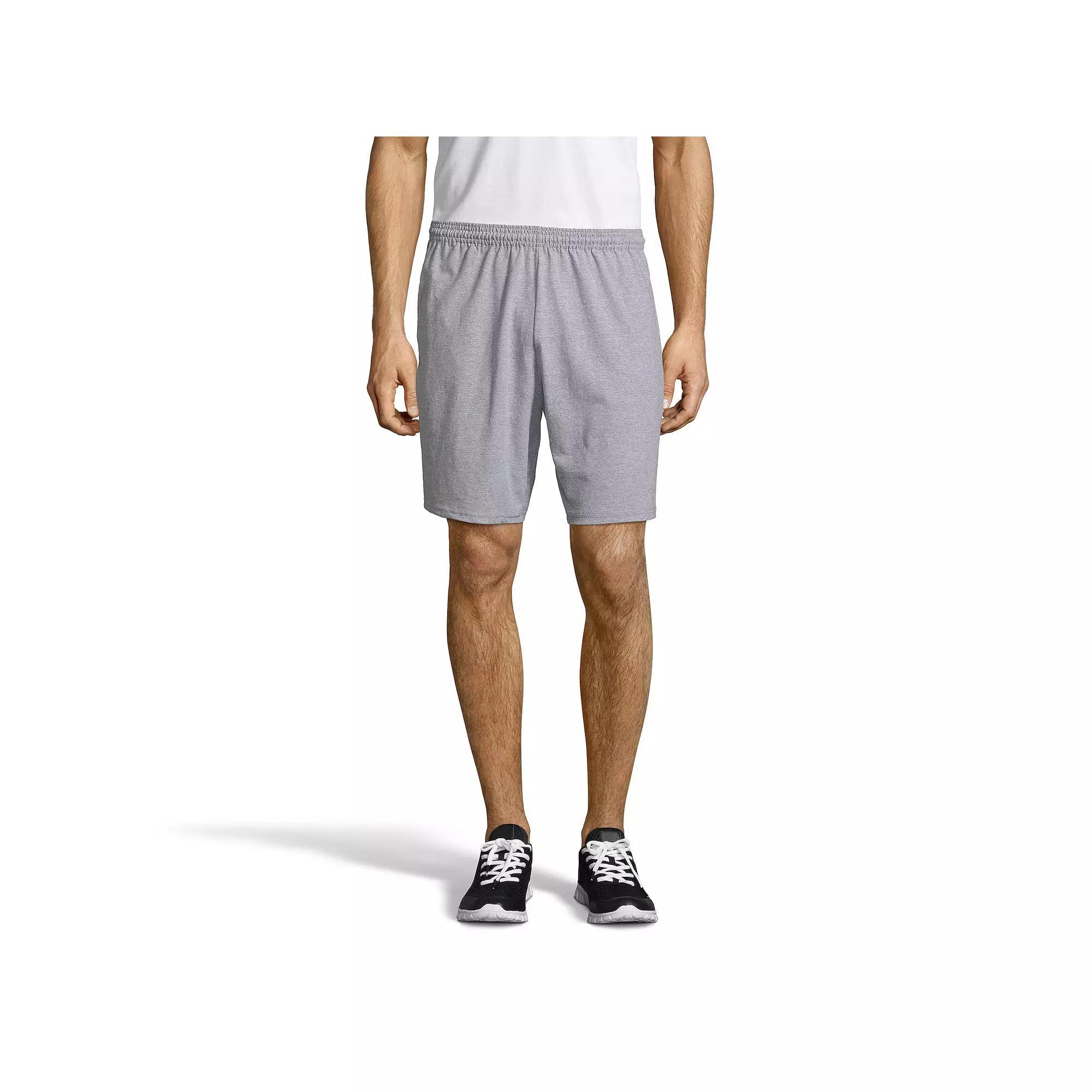 Men's Hanes® ComfortSoft Jersey Pocket Shorts,  Product Image