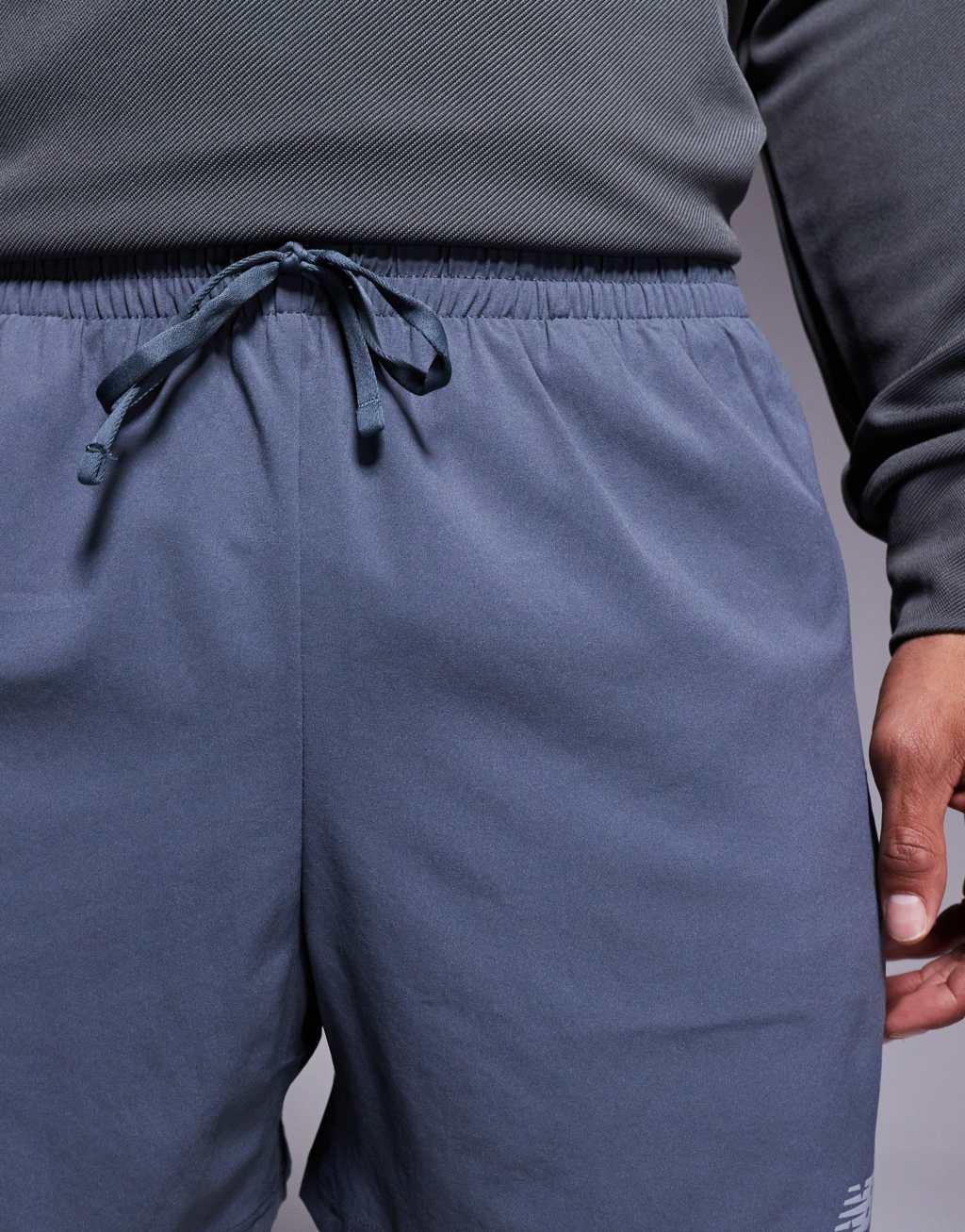New Balance sport essentials 5 inch shorts in gray Product Image