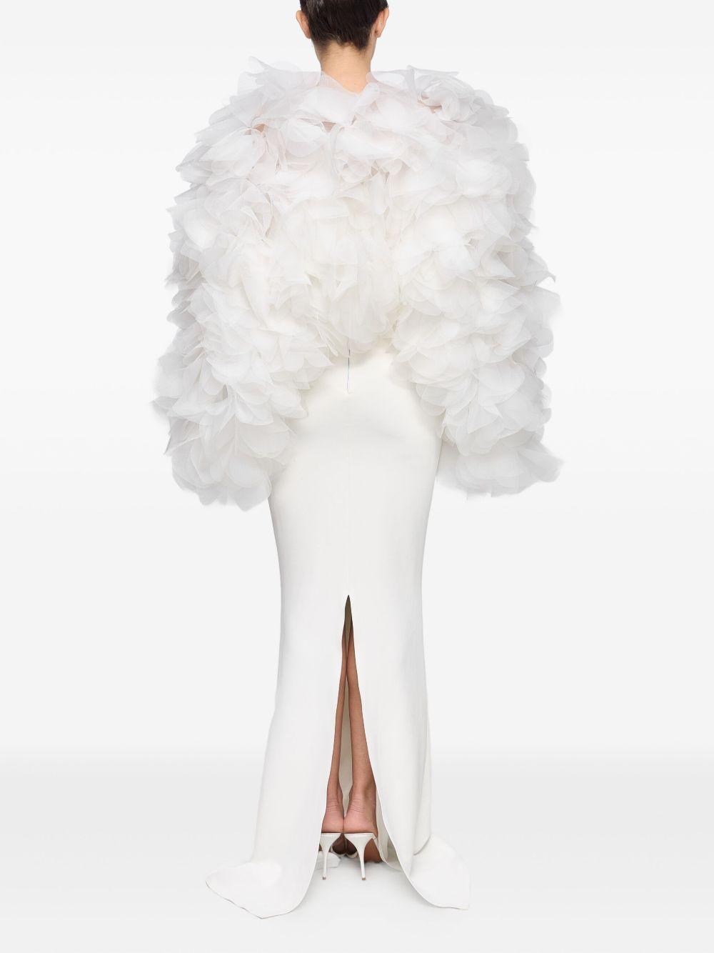 ruffle-trim gown Product Image