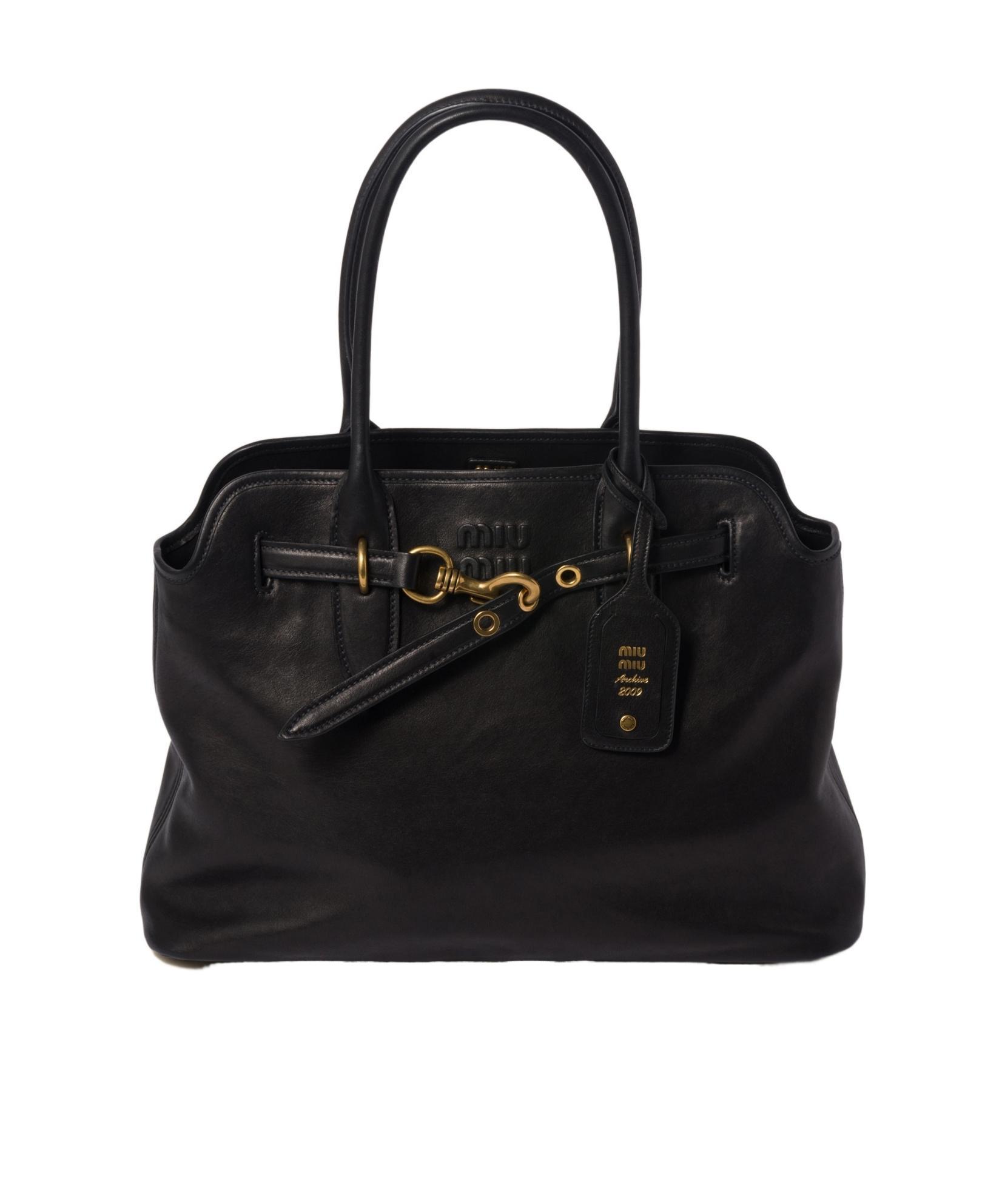 MIU MIU Nappa Leather Bag In Black Product Image