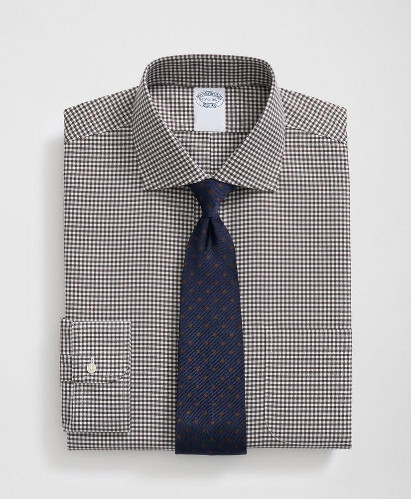 Stretch Supima® Cotton Non-Iron English Spread Collar, Gingham Dress Shirt Product Image