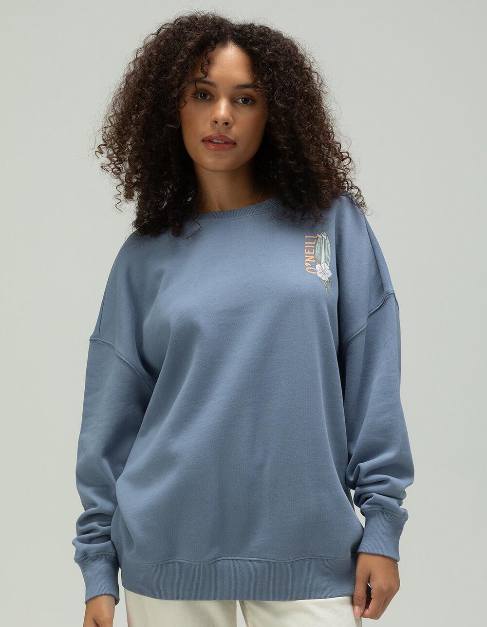O'NEILL Quiver Womens Crewneck Sweatshirt - BLUE Product Image
