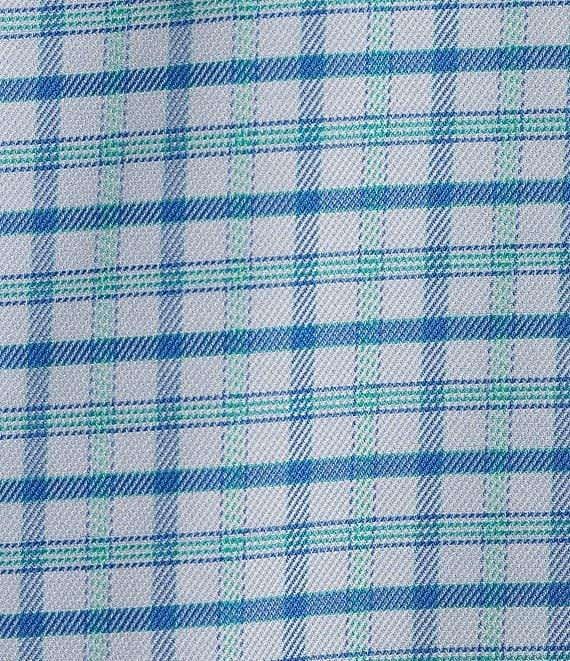 Roundtree & Yorke TravelSmart Easy Care Short Sleeve Thin Plaid Sport Shirt Product Image