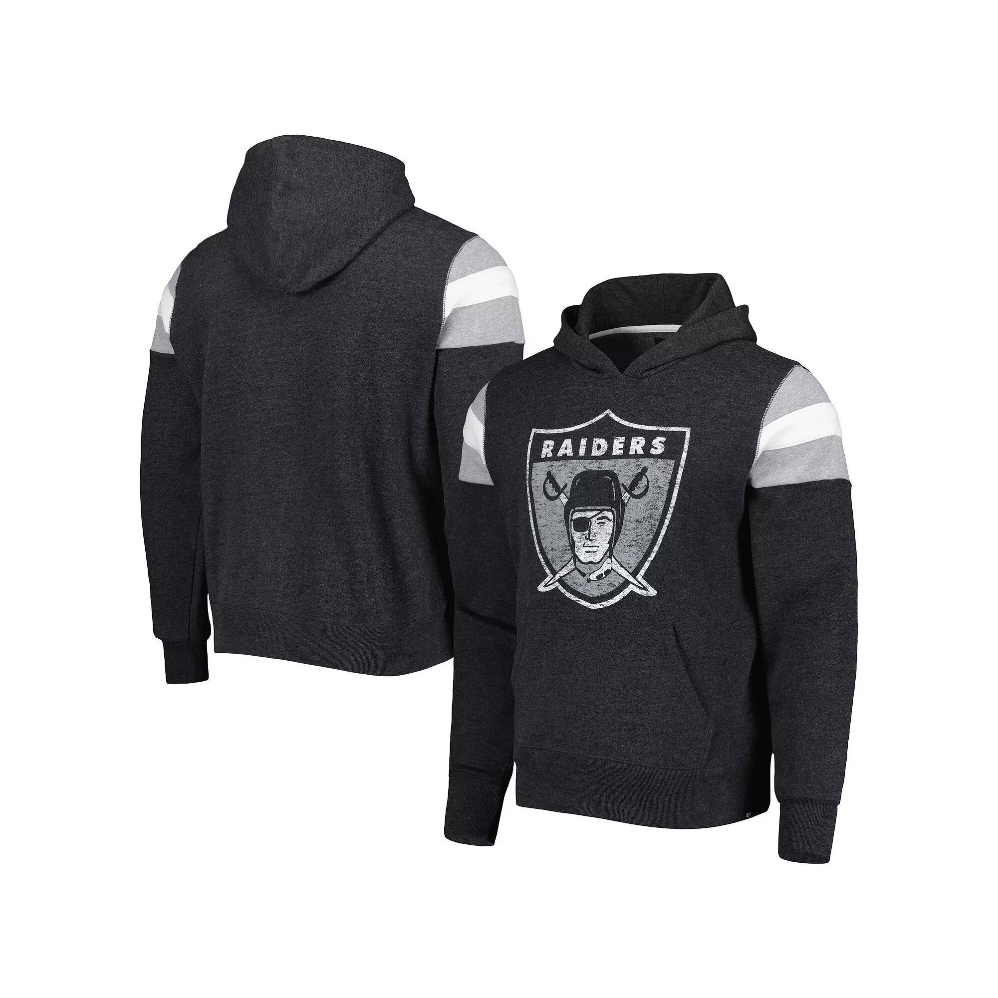 Men's '47 Black Las Vegas Raiders Legacy Premier Nico Pullover Hoodie, Size: Large, Lvr Black Product Image