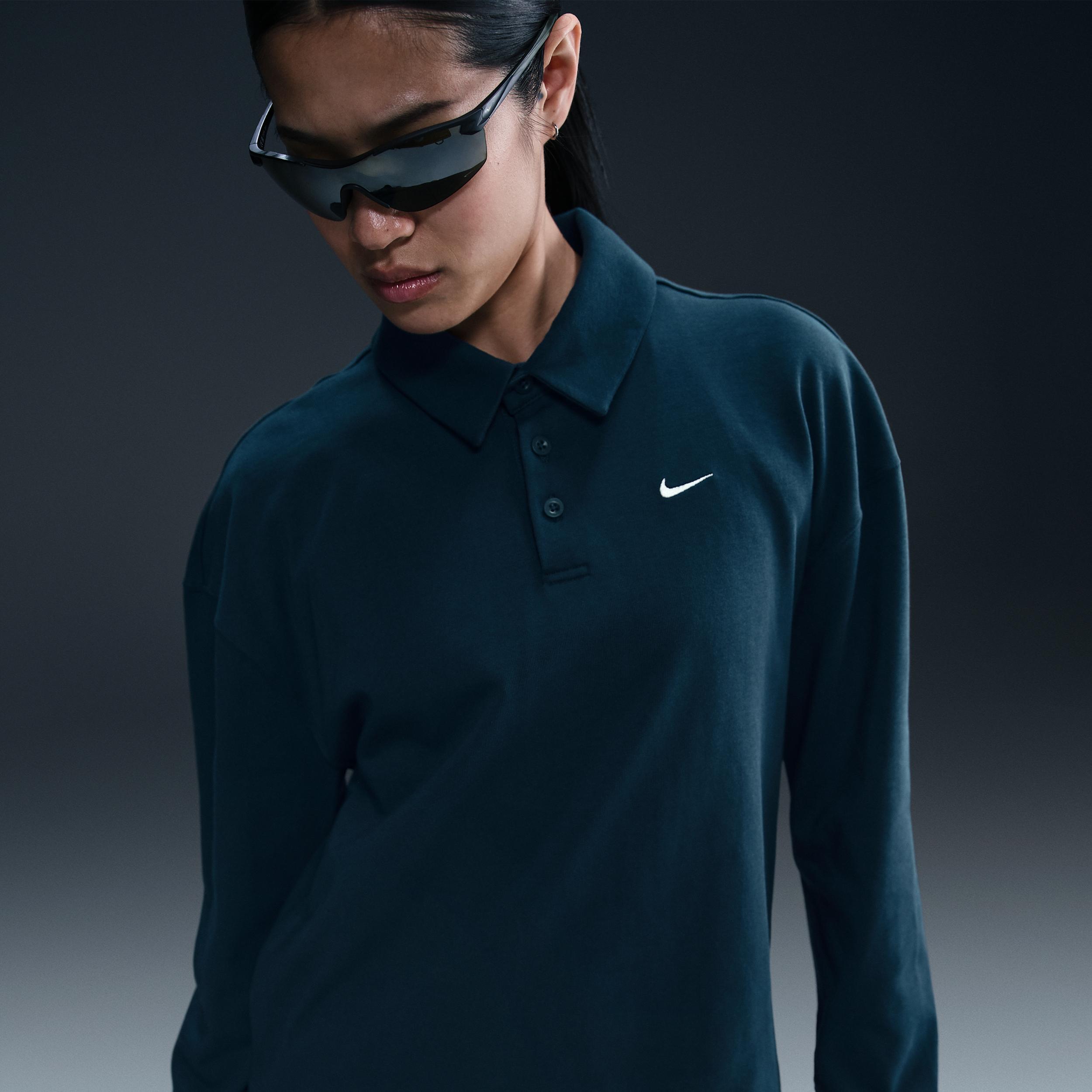 Nike Sportswear Essential Women's Oversized Long-Sleeve Polo Product Image