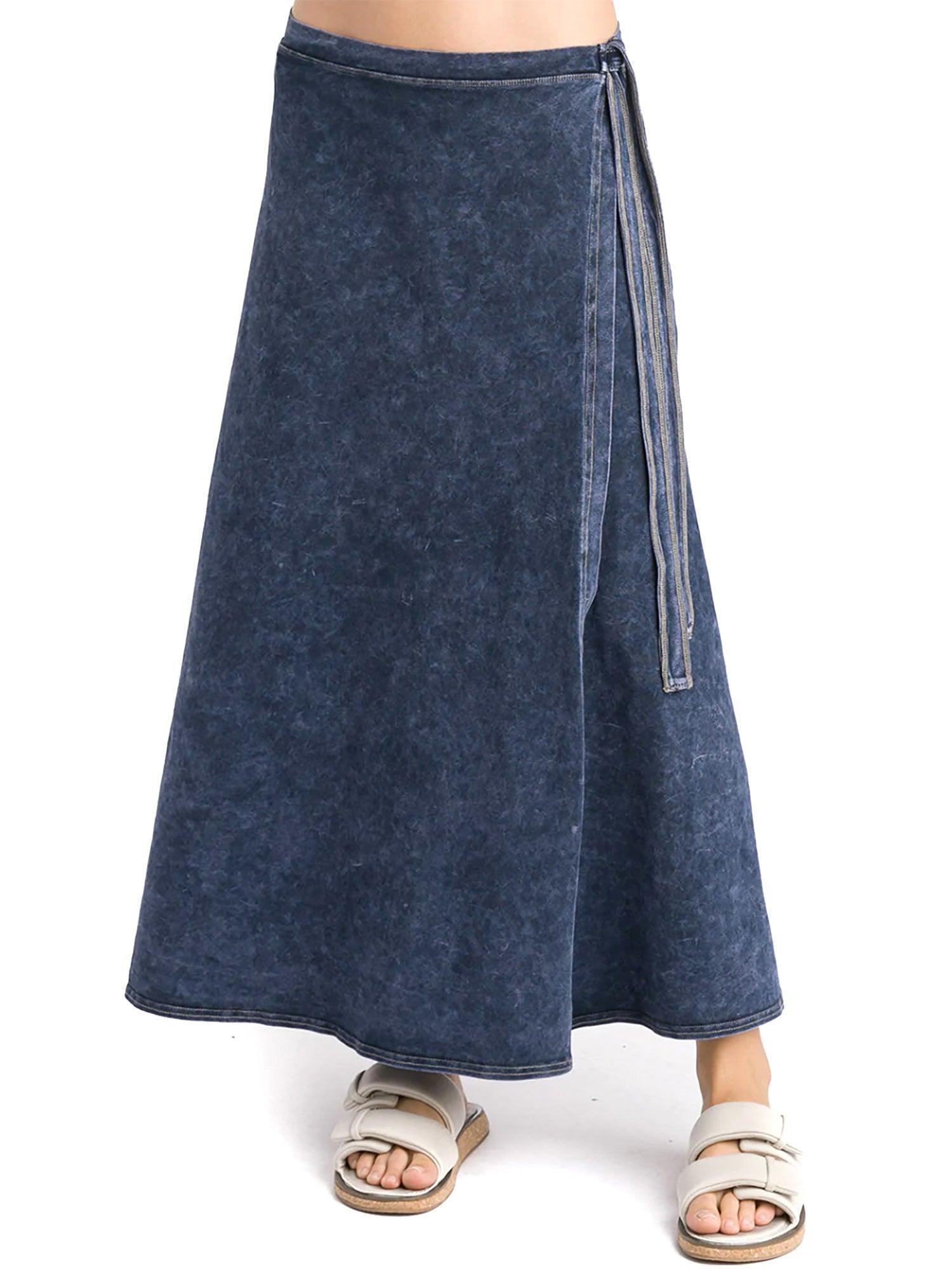 Hard Tail Long Wrap Skirt (W-964) Product Image