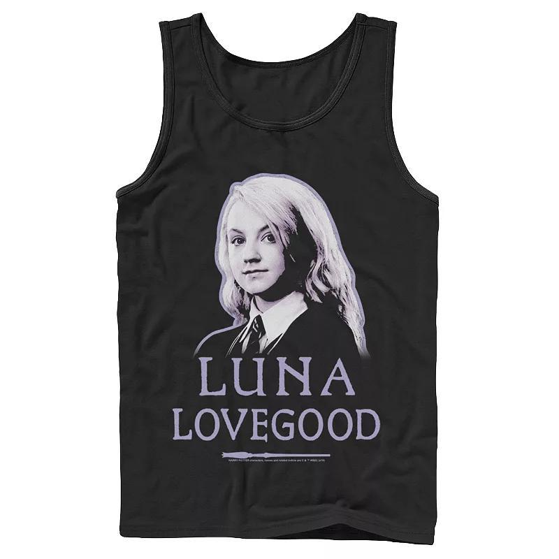 Men's Harry Potter Luna Lovegood Character Portrait Graphic Tank Top, Size: XXL, Black Product Image