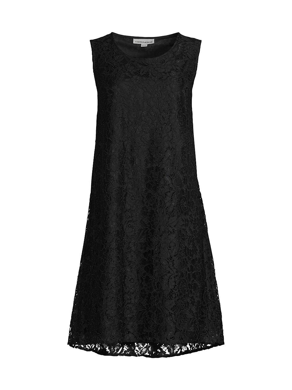 Womens Lace Tank A-Line Dress Product Image