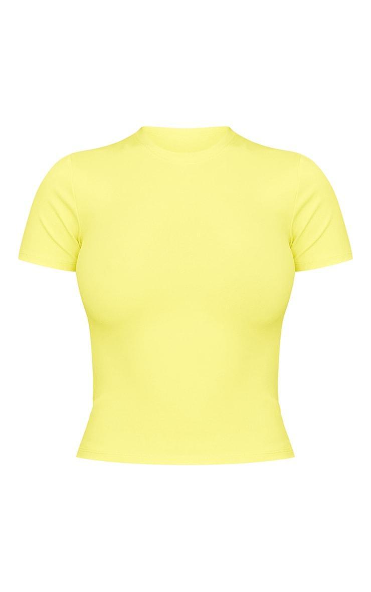 Lime Ultimate Sculpt Longline Short Sleeve Gym Top Product Image