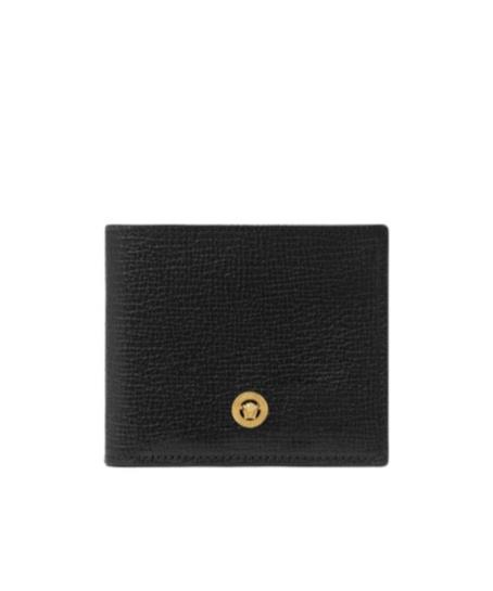 VERSACE Medusa Biggie Bi-fold Wallet In Black Product Image