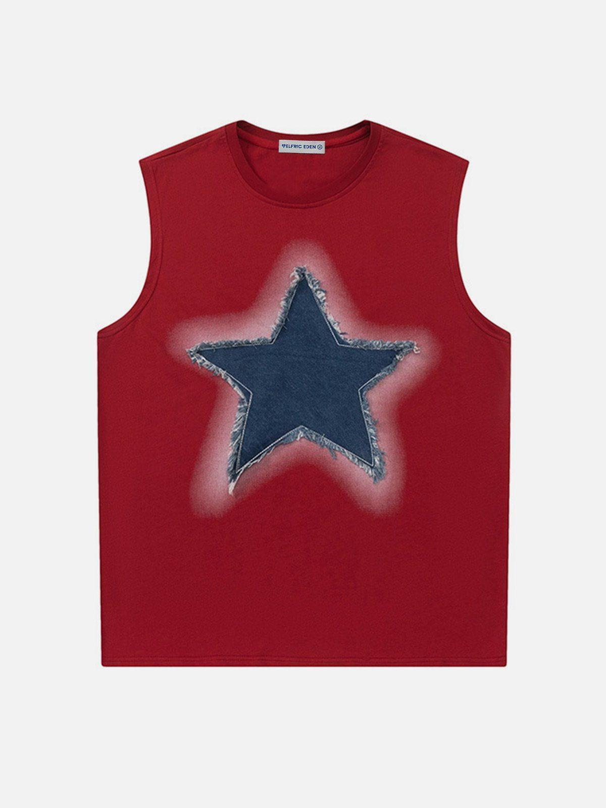 Aelfric Eden Denim Star Tank Top Product Image