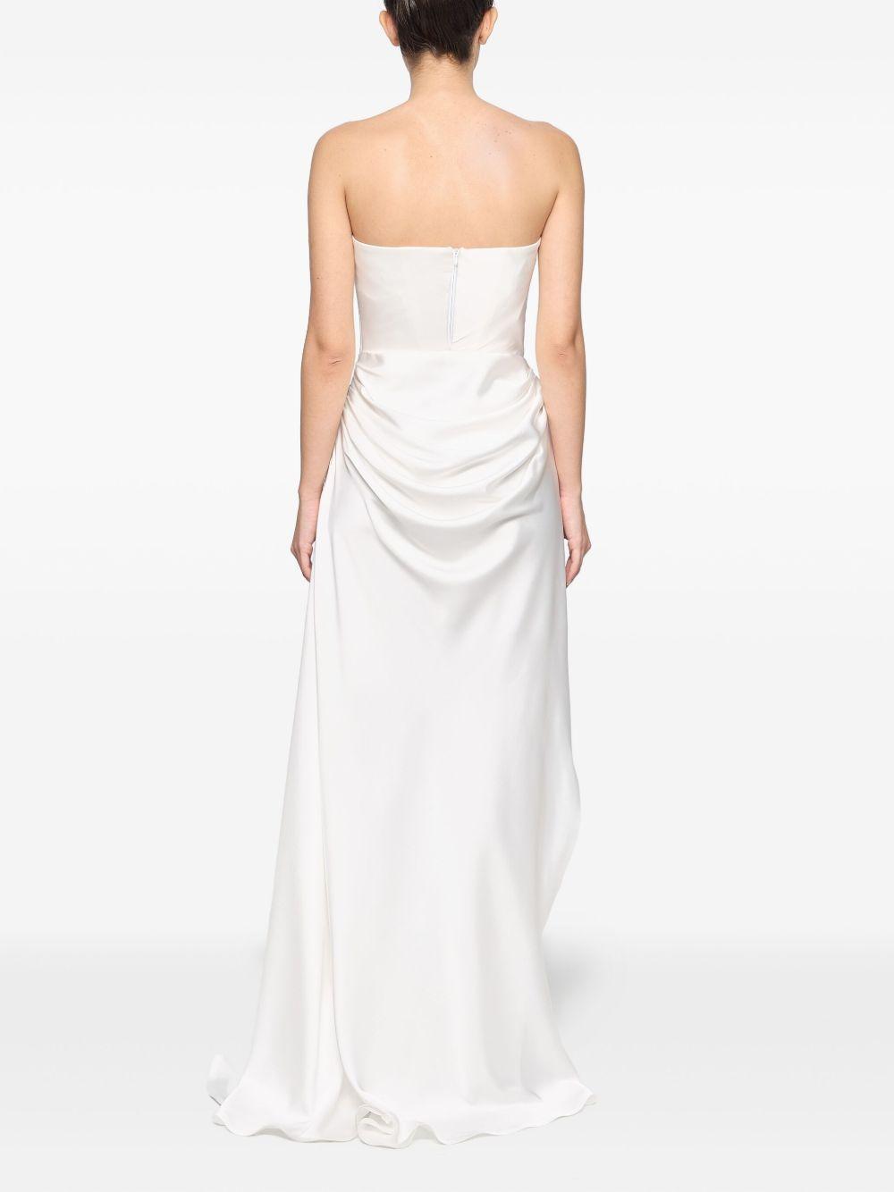 draped strapless gown Product Image