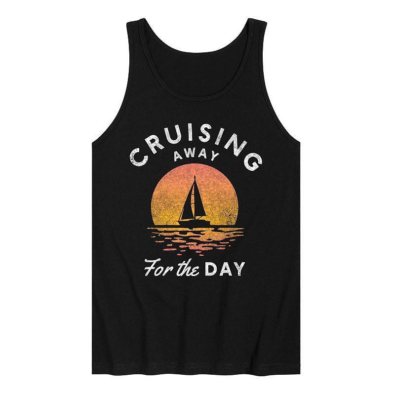 Men's Crusing Away Tank Top, Size: Large, Black Product Image