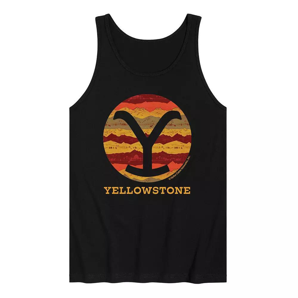 Men's Yellowstone Pattern Y Tank Top,  Product Image