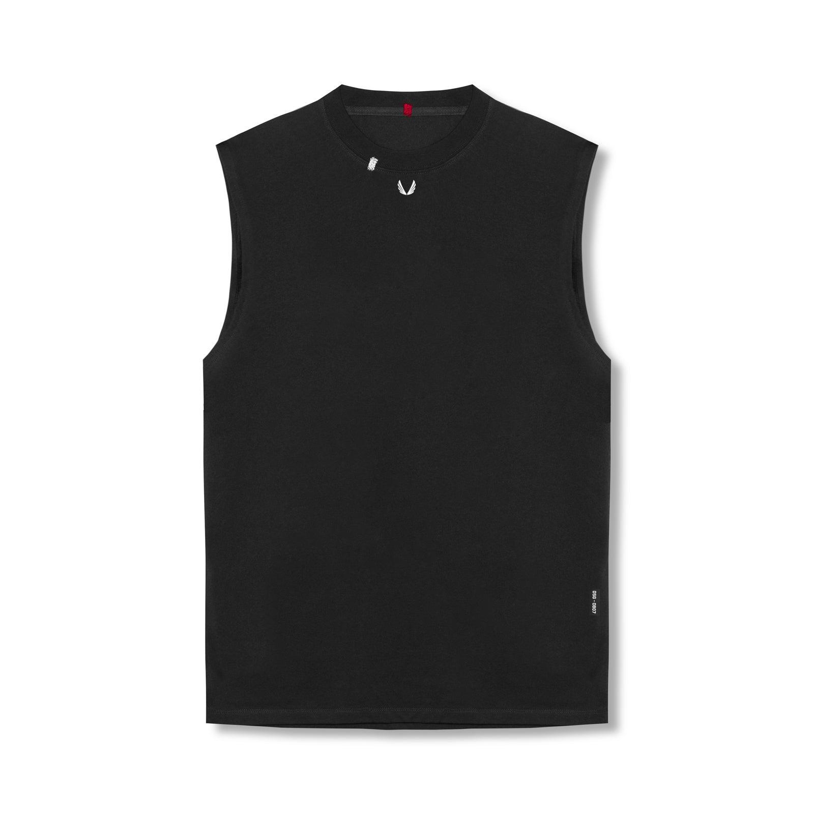 0807. Tech Essential™ Relaxed Cutoff   -   Black/Black "OTWR" Product Image