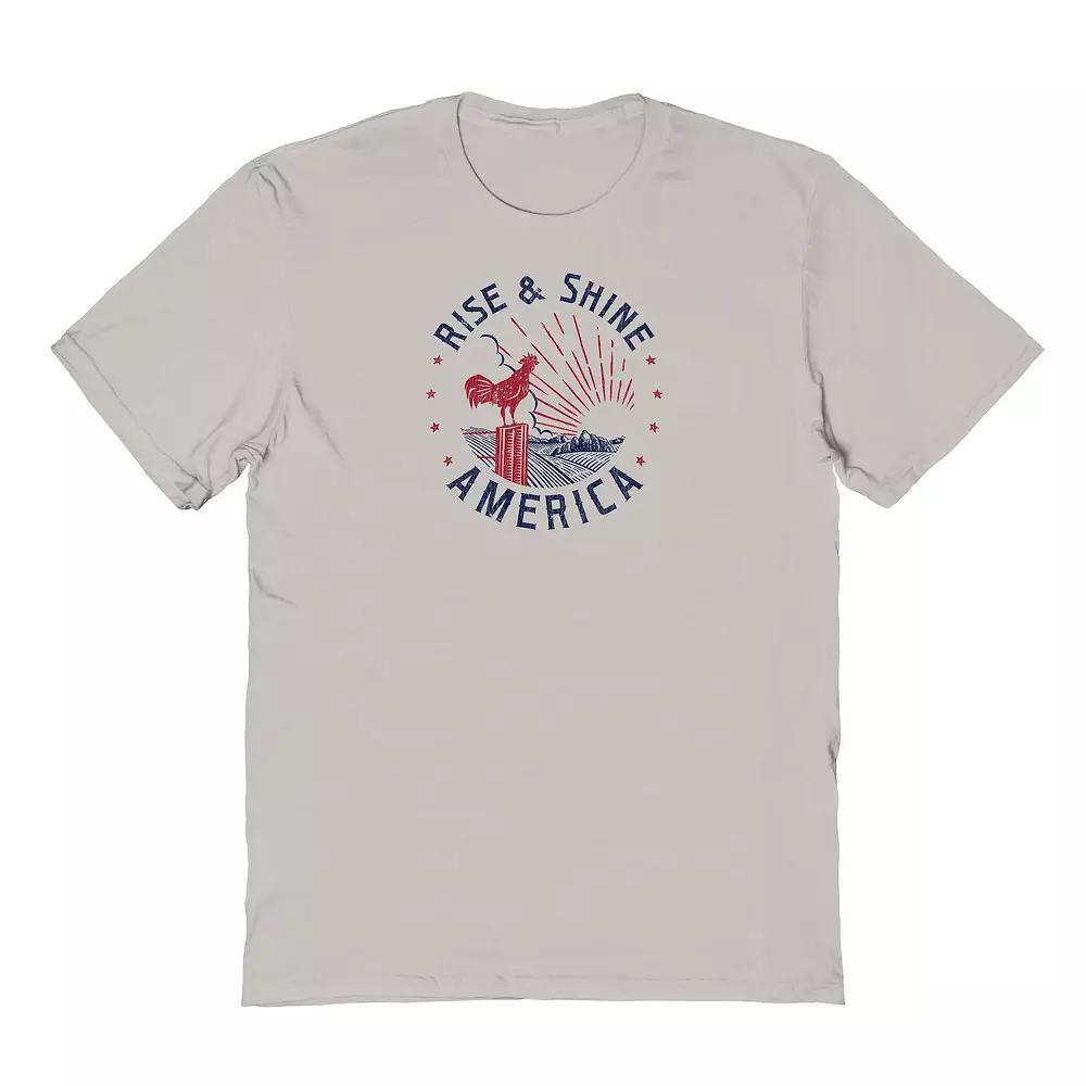 Men's COLAB89 by Threadless Rise & Shine Graphic Tee, Size: Small, Ice Gray Product Image