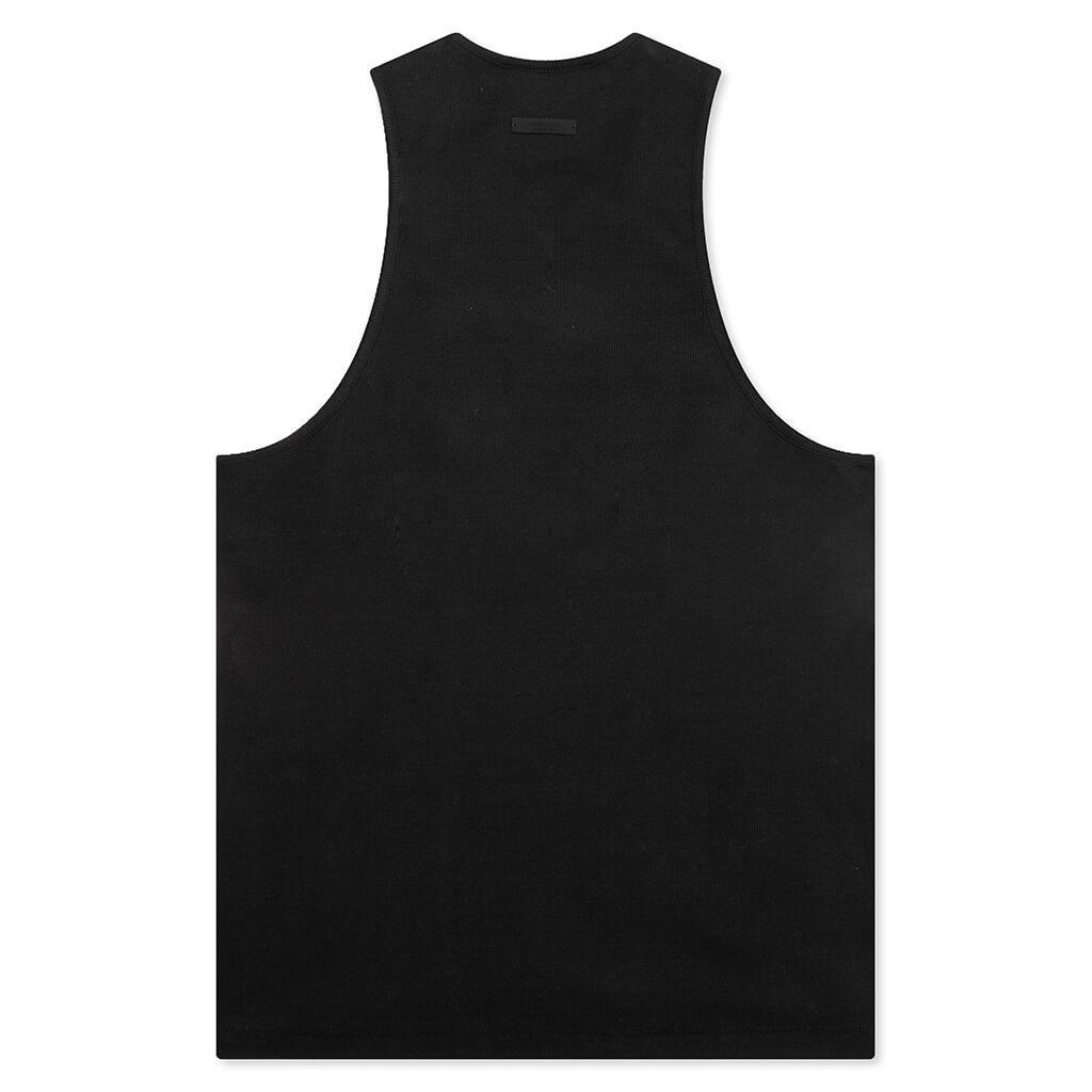 Ribbed Tank - Black Male Product Image