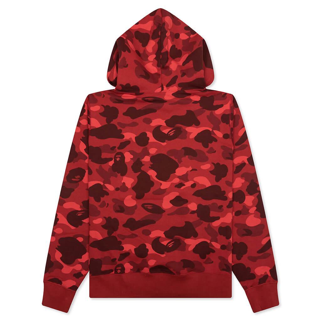 Color Camo Pullover Hoodie - Red Male Product Image