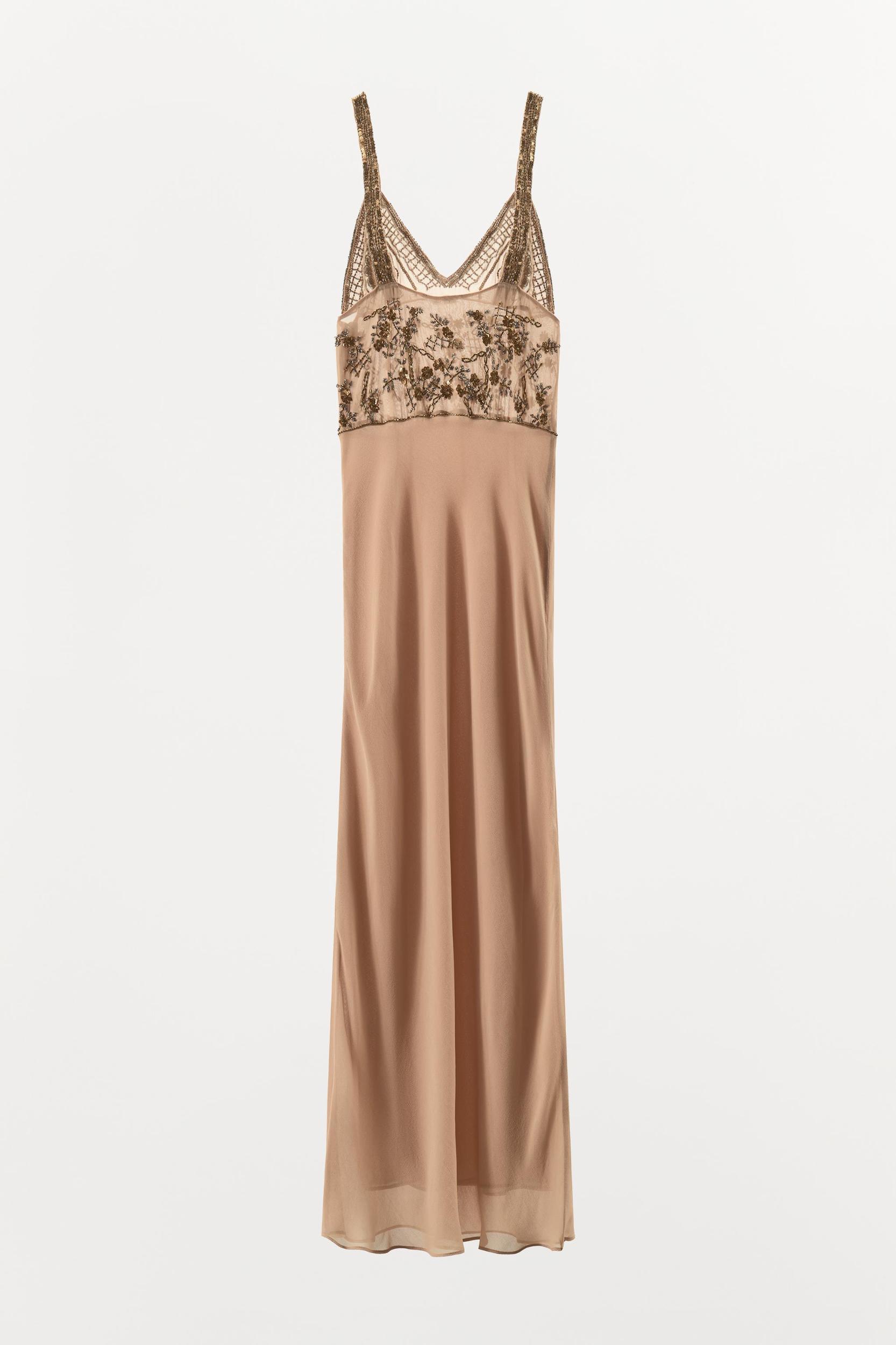 BEADED EMBROIDERED DRESS Product Image