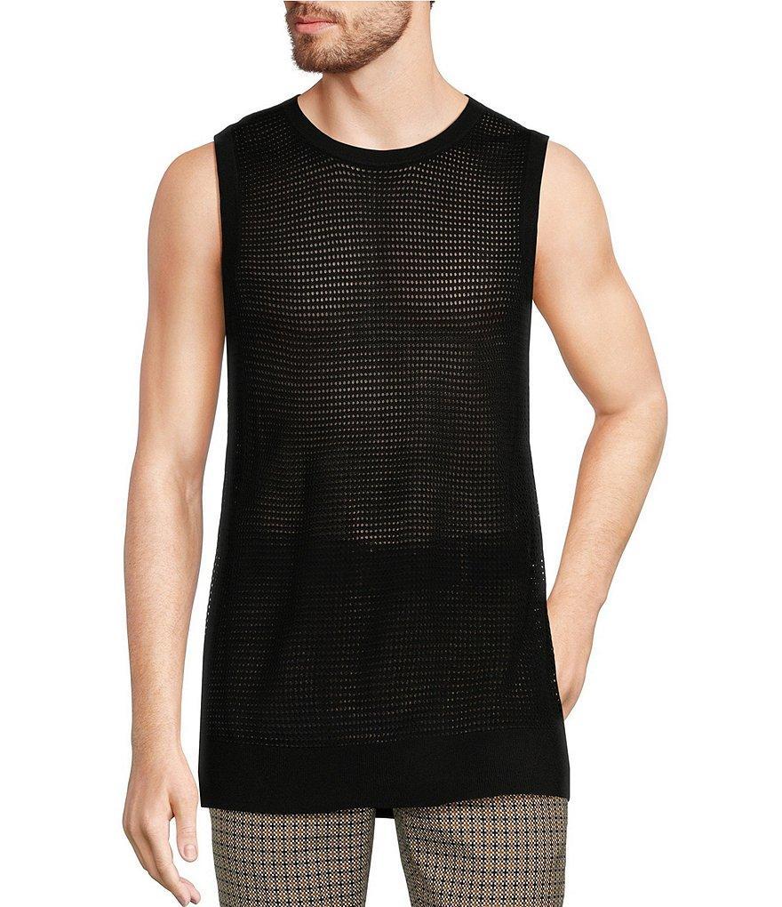 Murano Wanderin West Collection Open Knit Sleeveless Sweater Tank Product Image