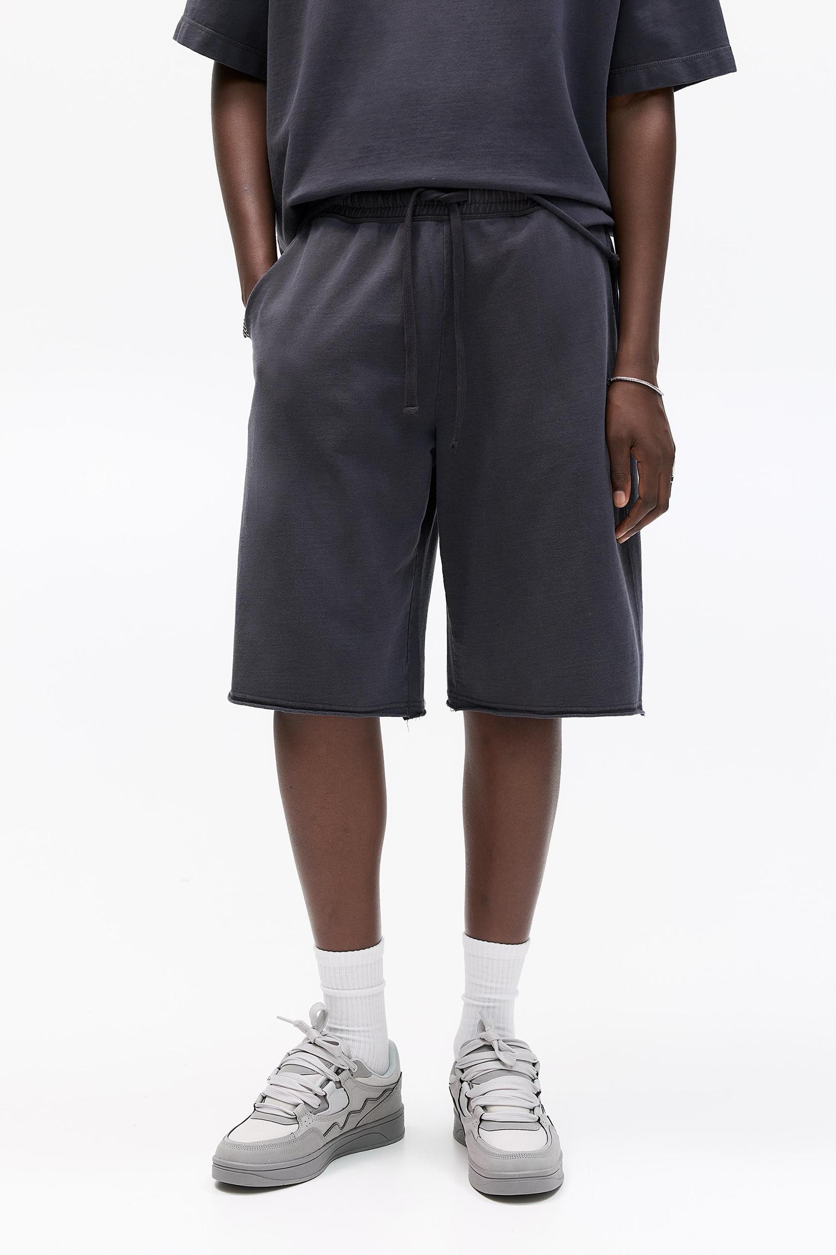 Baggy Bermuda sweat shorts Product Image