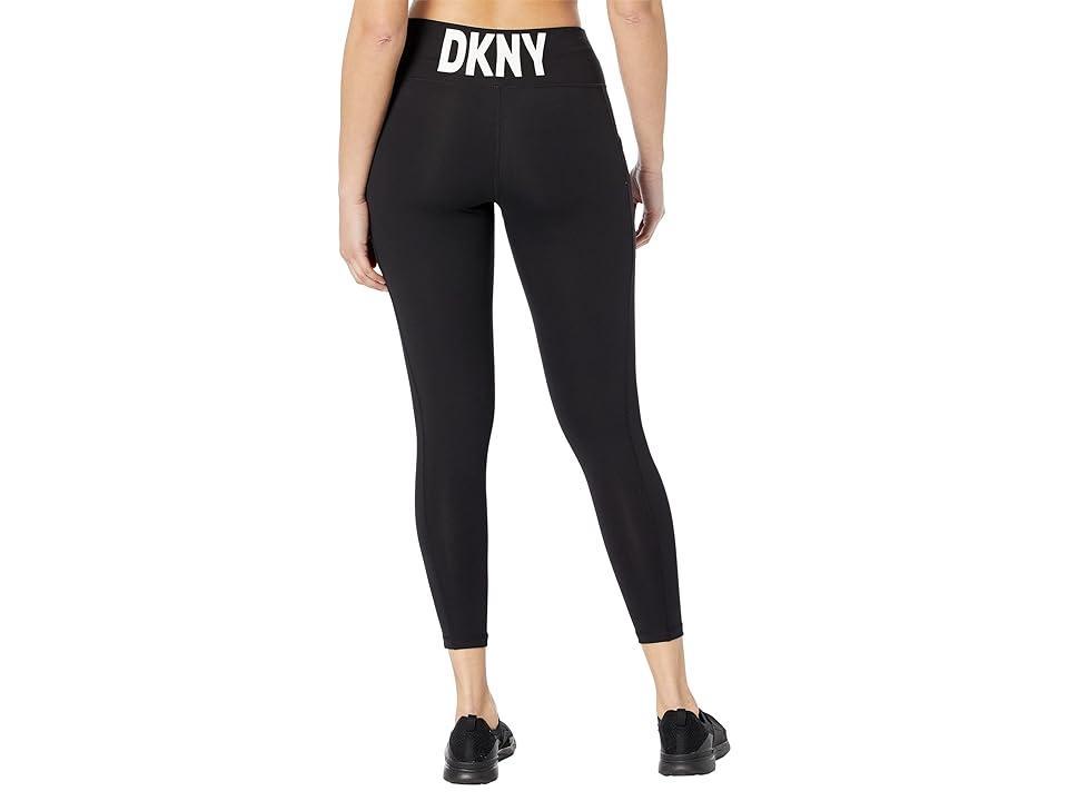 DKNY Sport by Donna Karan  Sueded Compression High Waisted Ankle Length Leggings Product Image