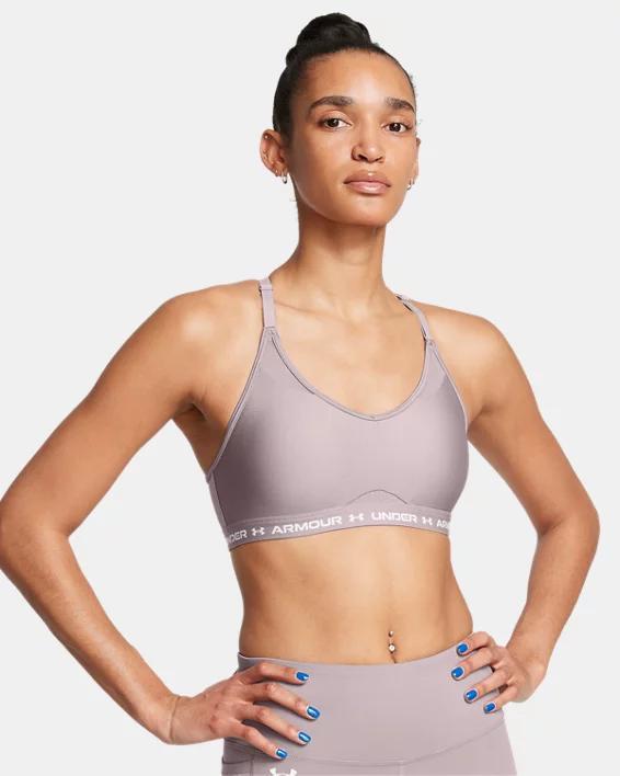 Women's Under Armour Crossback Low-Impact Sports Bra, Size: XXL, Rebel Pink Product Image