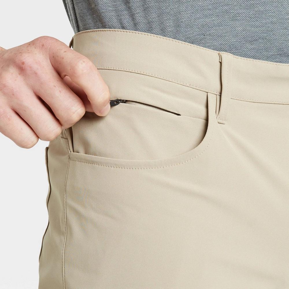 Mens Golf Slim Pants - All In Motion Khaki 38x30 Product Image