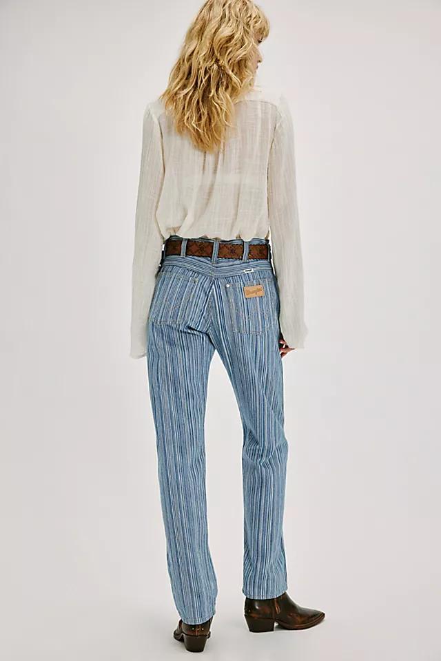 Wrangler Sunset Stripe Mid-Rise Straight Jeans Product Image