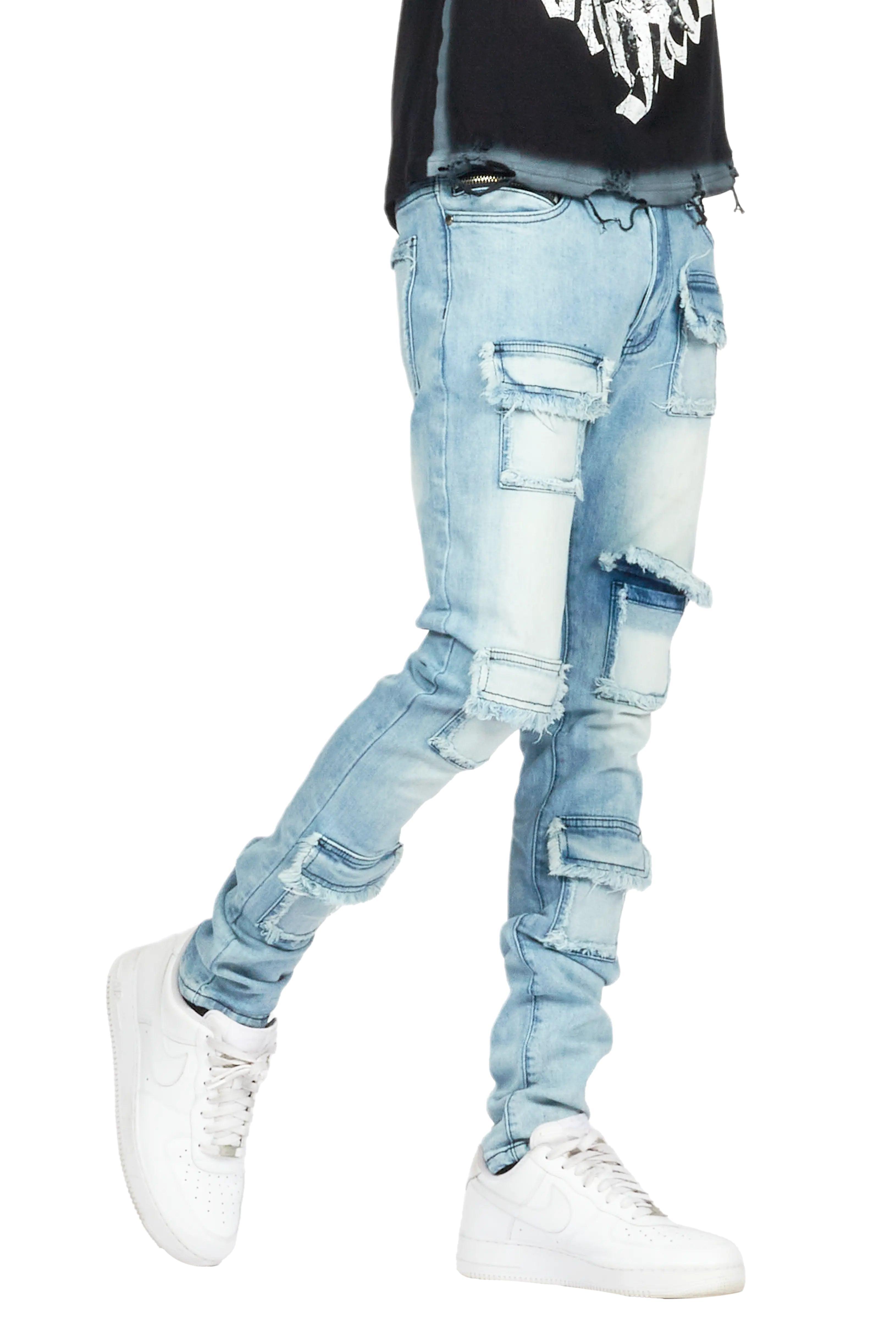 Petrus Light Blue Slim Fit Jean Male Product Image