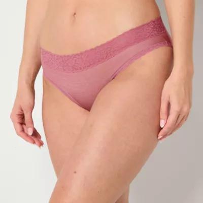 Ambrielle Everyday Cheeky With Lace Trim Panty Product Image